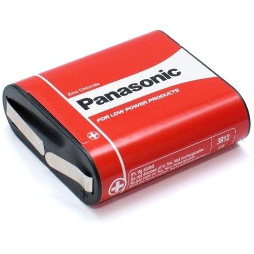 PANASONIC - 3R12PB-NE. Pila salina en formato petaca. Modelo 3R12