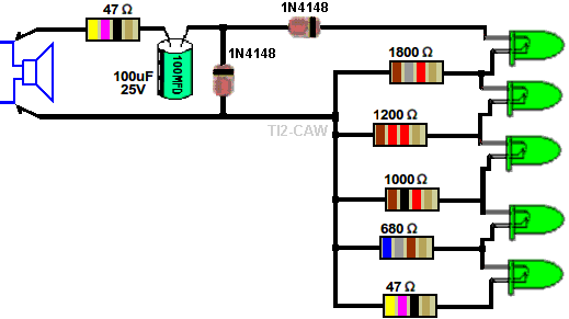 Leds ritmicos con pocos componentes | Foros de Electrnica