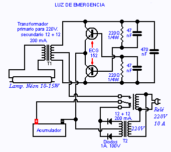 hacer funcionar una luz de emergencia | Pgina 2 | Foros de Electrnica